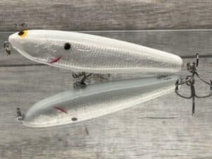 Black Label Balsa - Law Dawg - Signature Series Custom Balsa Topwater- White Knight Color