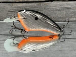 Black Label Balsa - Hickster - Signature Series Crankbait - Silver Foil Orange Belly Color