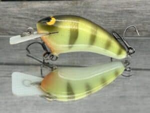 Black Label Balsa - Speedy - Hybrid Squarebill Crankbait - Faded Perch Color