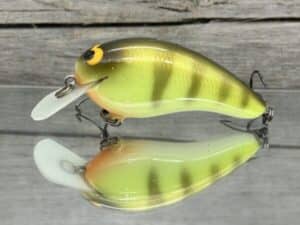 Black Label Balsa - Turbo - Custom Balsa Crankbait - Faded Perch Color