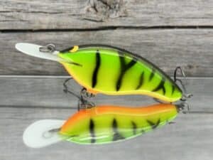 Black Label Balsa - The .38 - Balsa Crankbait - Fire Tiger Color