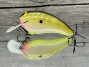 Black Label Balsa - Turbo - Custom Balsa Crankbait - Bone Shad Color