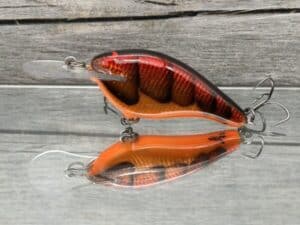 Black Label Balsa - Shiver 7 Signature Series - Custom Balsa Crankbait - Foiled Copper Craw Color