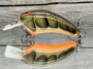 Black Label Balsa - Speedy - Hybrid Squarebill Crankbait - Phantom Green Craw Color