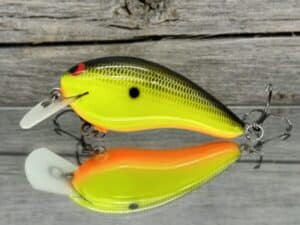 Black Label Balsa - Turbo - Custom Balsa Crankbait - Chartreuse Black Back Color