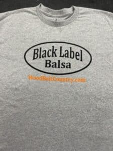 Black Label Balsa/Wood Bait Country - Preshrunk Cotton Tee - Sport Grey Color