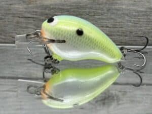 Black Label Balsa - Runt- Custom Balsa Crankbait - Citrus Candy Color