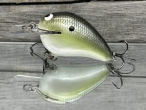 Black Label Balsa - Wreck Jr. - Custom Balsa Squarebill Crankbait - Money Shad Color