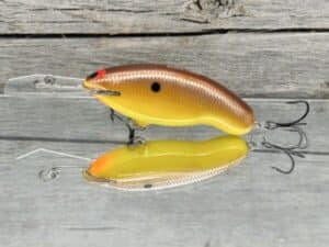 Black Label Balsa - Tapout Jr - Custom Balsa Crankbait - Spicy Mustard Color