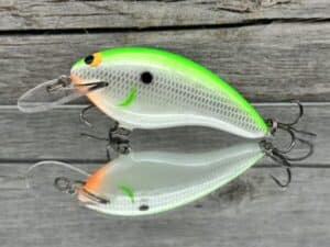 Black Label Balsa - Razor - Balsa Crankbait - Lime Shad Color