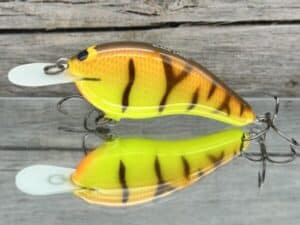 Black Label Balsa - Slim Series - Custom Balsa Crankbait - Spring Tiger Color