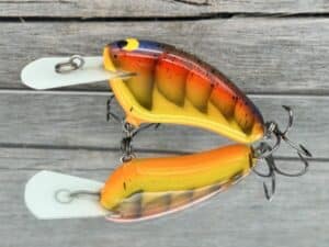 Black Label Balsa - Hickster MR- Balsa Crankbait - Spring Craw Color