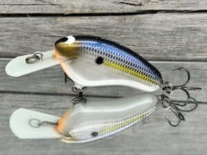 Black Label Balsa - Hickster MR- Balsa Crankbait - Threadfin Shad Pearl Color