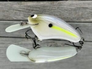 Black Label Balsa - Hickster MR- Balsa Crankbait - Chartreuse Shad Color