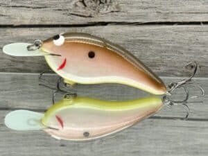 Black Label Balsa - Slim Series - Custom Balsa Crankbait - Tomato Shad Color