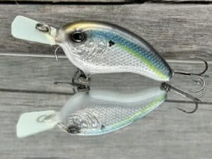 The Lure Forge - Pitching Wedge - Balsa Crankbait - Threadfin Shad Color