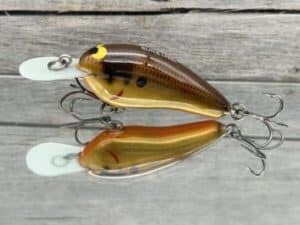 Black Label Balsa - Little Cliffie - Custom Balsa Crankbait - Crawdad Color