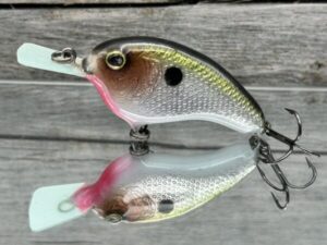 The Lure Forge - Pitching Wedge - Balsa Crankbait - Clear Water Shad Color