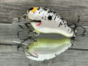 Black Label Balsa - Runt- Custom Balsa Crankbait - Splatterback Color