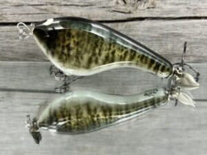 Black Label Balsa - Tease Signature Series - Custom Balsa Topwater Prop - Foiled Crappie Color