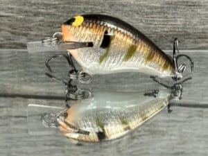 Black Label Balsa - Runt- Signature Series - Custom Balsa Crankbait - Foiled Silver Gill Color