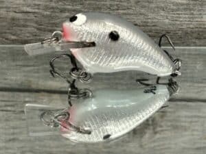 Black Label Balsa - Runt- Signature Series - Custom Balsa Crankbait - Foiled Grey Back Color