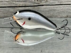 Black Label Balsa - Bully - Custom Balsa Squarebill Crankbait - Electric Shad Color