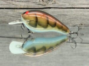 Black Label Balsa - Wobbler - Custom Balsa Crankbait - Blue Belly Craw Color