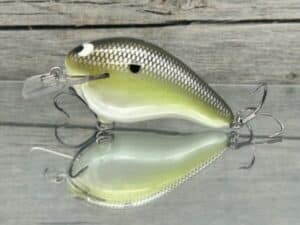 Black Label Balsa - Head Hunter - Custom Balsa Squarebill Crankbait - Money Shad Color - Zoom WEC E-2