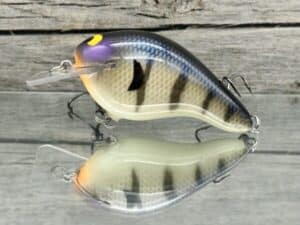 Black Label Balsa - Head Hunter - Custom Balsa Squarebill Crankbait - Bone Gill Color - Zoom WEC E-2