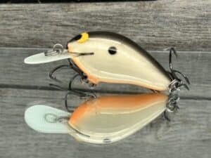 Black Label Balsa - Fat Little Cliffie - Custom Balsa Crankbait - Bone Khaki Color