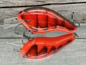 Black Label Balsa - Bully - Custom Balsa Squarebill Crankbait - Delta Craw color