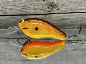 Black Label Balsa - Bully - Custom Balsa Squarebill Crankbait - Hot Mustard color