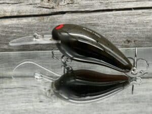 Black Label Balsa - Rock Hound - Custom Balsa Crankbait - Green Pumpkin Craw color