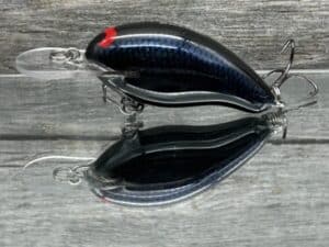 Black Label Balsa - Badger - Custom Balsa Crankbait - Lights Out Color