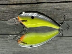 Black Label Balsa - Cricket - Custom Balsa Crankbait - Chartreuse Magic color