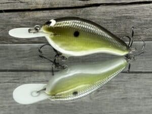 Black Label Balsa - Fat Flat - Custom Balsa Crankbait - Money Shad color