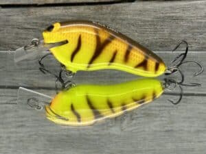 Black Label Balsa - Prowler Flat - Custom Balsa Squarebill Crankbait - Spring Tiger color