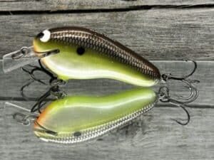 Black Label Balsa - Prowler Flat - Custom Balsa Squarebill Crankbait - Slick color