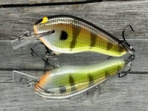 Black Label Balsa - Prowler Flat - Custom Balsa Squarebill Crankbait - Bold Bluegill color