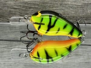 Black Label Balsa - Sweetheart MR - Custom Balsa Crankbait - Fire Tiger color