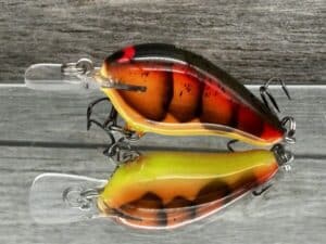 Black Label Balsa - Sweetheart MR - Custom Balsa Crankbait - 3 Alarm Craw color