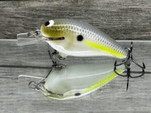 Black Label Balsa - BL 1.0 - Balsa Squarebill - Chartreuse Shad color