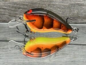 Black Label Balsa - Sweetheart - Custom Balsa Crankbait - 3 Alarm Craw color