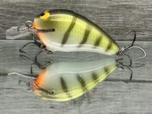 Black Label Balsa - Sweetheart - Custom Balsa Crankbait - Faded Perch color