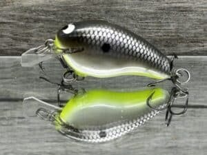 Black Label Balsa - Sweetheart - Custom Balsa Crankbait - American Shad Chartreuse Belly color