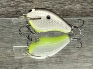 Black Label Balsa - Runt- Custom Balsa Crankbait - Hot Anchovy color