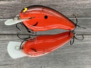 Black Label Balsa - Wobbler - Custom Balsa Crankbait - Fireball Color