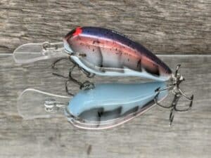 Black Label Balsa - Rock Hound SR - Custom Balsa Crankbait - Blue Devil Craw color