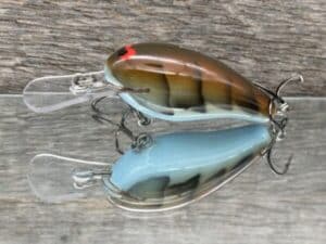 Black Label Balsa - Rock Hound SR - Custom Balsa Crankbait - Blue Belly Craw color